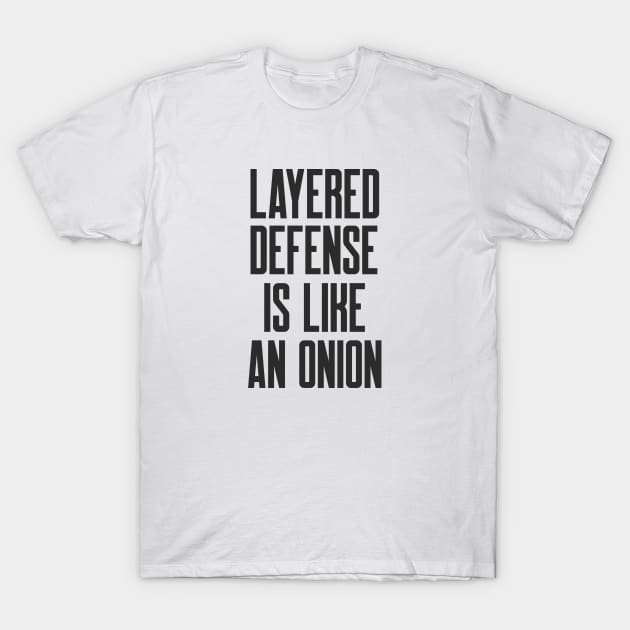 Cybersecurity Layered Defense is Like an Onion T-Shirt by FSEstyle